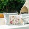 Stupell Industries Flowers in Soft Earth Tones Outdoor Printed Pillow design by Sally Swatland, 18 x 7 x 18